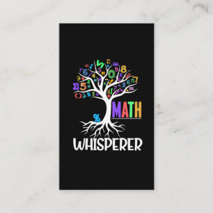 Wiskunde Whisperer Tree Wiskunde Educator Algebra  Visitekaartje