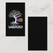 Wiskunde Whisperer Tree Wiskunde Educator Algebra Visitekaartje (Voorkant / Achterkant)