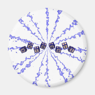 Wiskunde Whiz speelgoed blokjes in blauw Magneet