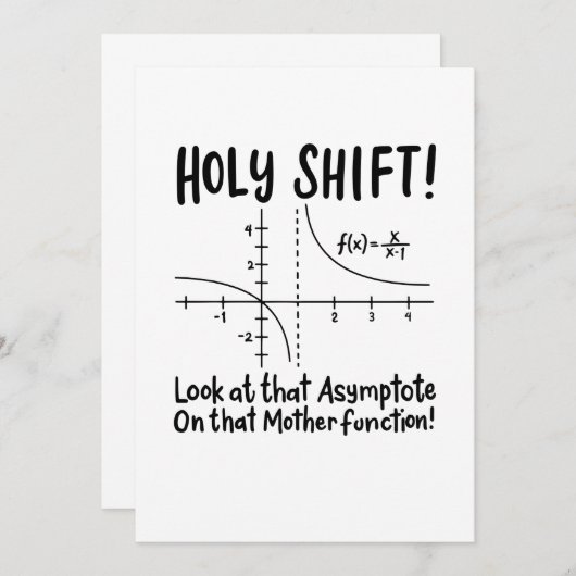 Wiskunde wiskunde kaart (Voorkant / Achterkant)