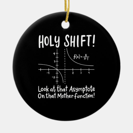 Wiskunde wiskunde keramisch ornament (Voorkant)