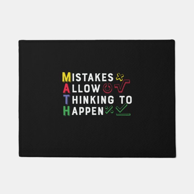 Wiskunde Wiskunde leraar Deurmat (Voorkant)