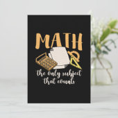 Wiskunde Wiskunde leraar Feestdagenkaart (Staand voorkant)