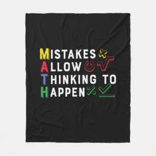Wiskunde Wiskunde leraar Fleece Deken