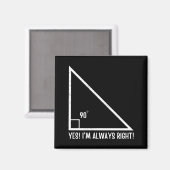 Wiskunde/wiskunde leraar grappigheid magneet (Voorkant / Achterkant)