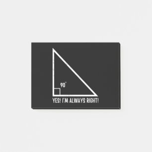 Wiskunde/wiskunde leraar grappigheid post-it® notes