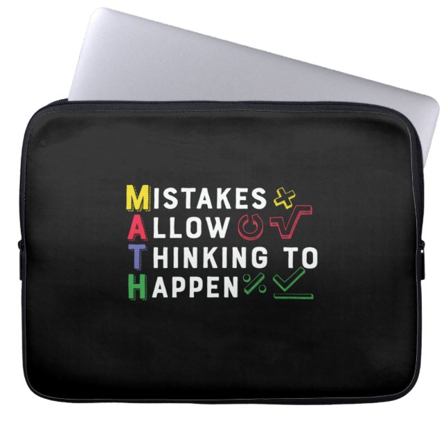 Wiskunde Wiskunde leraar Laptop Sleeve (Voorkant)