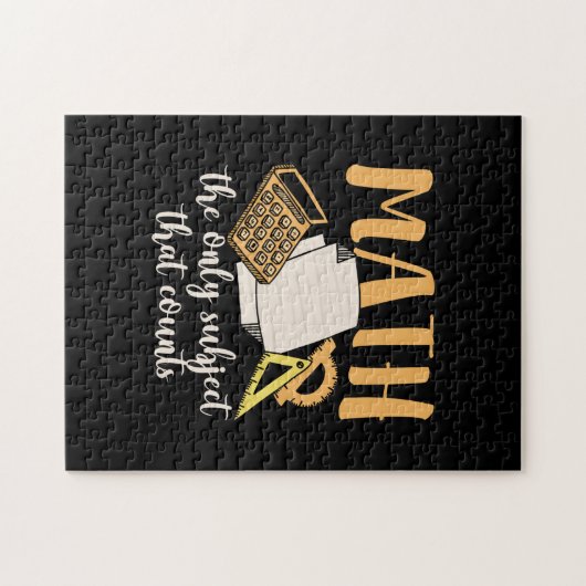 Wiskunde Wiskunde leraar Legpuzzel (Horizontaal)