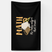 Wiskunde Wiskunde leraar Spandoek (Verticaal)
