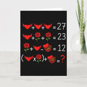 Wiskunde Wiskunde Nerdy Grappige Valentijnsdag Ler Kaart