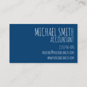 Wiskunde wiskunde rekenmachine leraar rekenkundige visitekaartje (Achterkant)