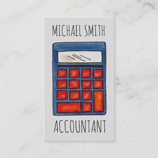 Wiskunde wiskunde rekenmachine leraar rekenkundige visitekaartje (Voorkant)