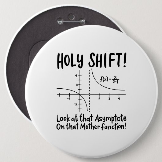 Wiskunde wiskunde ronde button 6,0 cm (Voorkant /achterkant)