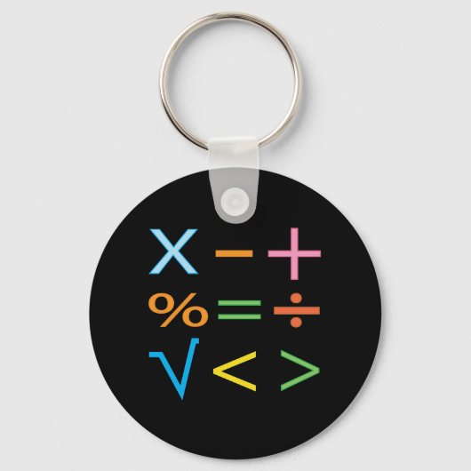 Wiskunde Wiskunde Symbool Wiskunde Sleutelhanger (Voorkant)