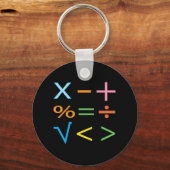 Wiskunde Wiskunde Symbool Wiskunde Sleutelhanger (Voorkant)