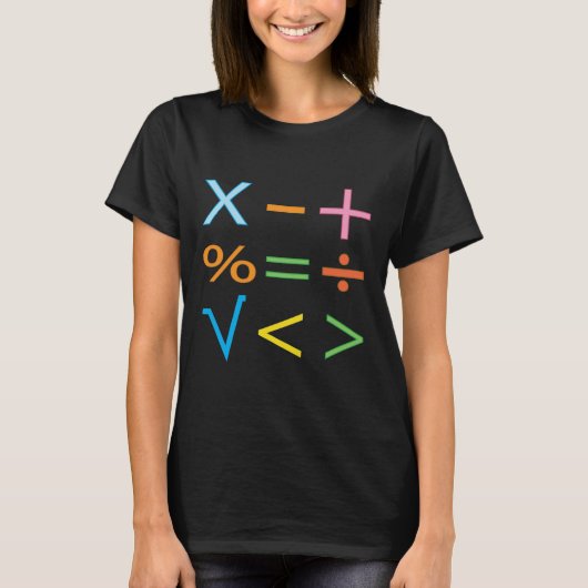 Wiskunde Wiskunde Symbool Wiskunde T-shirt (Voorkant)