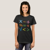 Wiskunde Wiskunde Symbool Wiskunde T-shirt (Voorkant volledig)