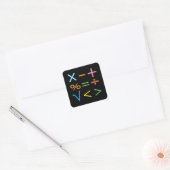 Wiskunde Wiskunde Symbool Wiskunde Vierkante Sticker (Envelop)