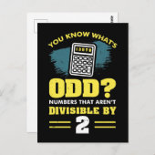 Wiskunde Wiskunde Teacher Pun Gift Briefkaart (Voorkant / Achterkant)