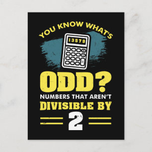 Wiskunde Wiskunde Teacher Pun Gift Briefkaart