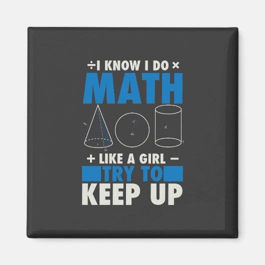 Wiskunde Wiskunde Teacher Pun Gift Magneet (Voorkant)