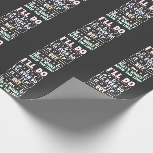 Wiskunde wiskunde wetenschappen nerd Formule pi da Cadeaupapier (Hoek)