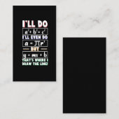 Wiskunde wiskunde wetenschappen nerd Formule pi da Visitekaartje (Voorkant / Achterkant)