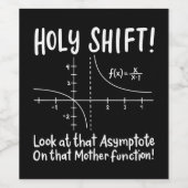 Wiskunde wiskunde wijn etiket (Enkel label)