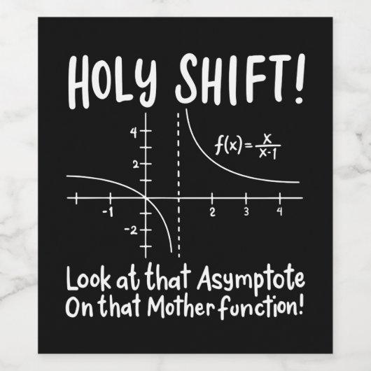 Wiskunde wiskunde wijn etiket (Enkel label)