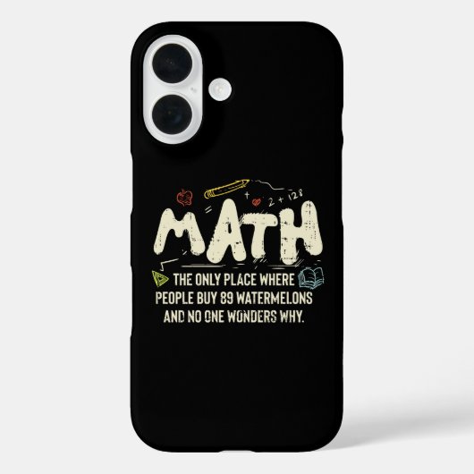 Wiskunde wiskunde Wiskunde leraar cadeau Case-Mate iPhone Case (Achterkant)
