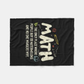 Wiskunde wiskunde Wiskunde leraar cadeau Fleece Deken (Voorkant (Horizontaal))