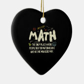 Wiskunde wiskunde Wiskunde leraar cadeau Keramisch Ornament (Rechts)