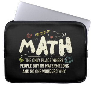 Wiskunde wiskunde Wiskunde leraar cadeau Laptop Sleeve