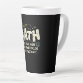 Wiskunde wiskunde Wiskunde leraar cadeau Latte Mok (Rechterhoek)