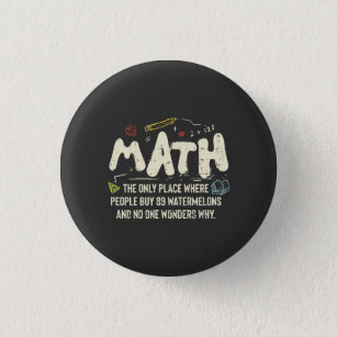 Wiskunde wiskunde Wiskunde leraar cadeau Ronde Button 3,2 Cm