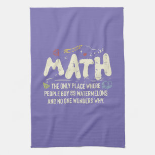 Wiskunde wiskunde Wiskunde leraar cadeau Theedoek