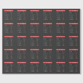 Wiskunde wiskunde wiskunde leraar cadeauidee cadeaupapier (Vlak)