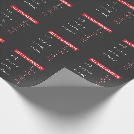 Wiskunde wiskunde wiskunde leraar cadeauidee cadeaupapier (Hoek)