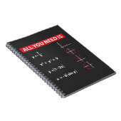 Wiskunde wiskunde wiskunde leraar cadeauidee notitieboek (Rechterzijde)