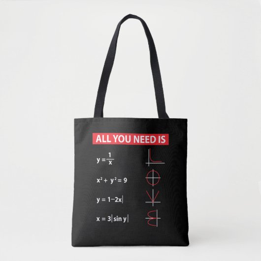 Wiskunde wiskunde wiskunde leraar cadeauidee tote bag (Voorkant)