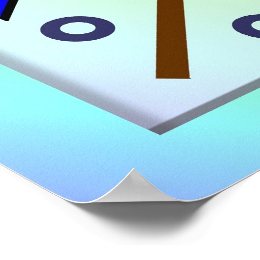 Wiskunde, wiskundige symbolen poster (Hoek)