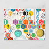 Wiskunde (wit) briefkaart (Voorkant)