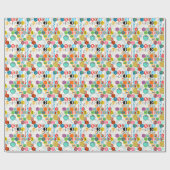 Wiskunde (wit) cadeaupapier (Vlak)