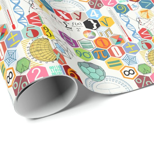 Wiskunde (wit) cadeaupapier (Rol Hoek)