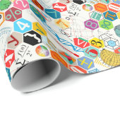 Wiskunde (wit) cadeaupapier (Rol Hoek)