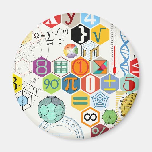 Wiskunde (wit) magneet (Voorkant)