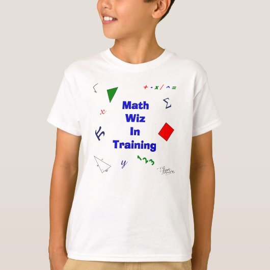 Wiskunde Wiz in opleiding T-shirt (Voorkant)