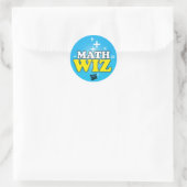Wiskunde wiz (set van 20) ronde sticker (Tas)