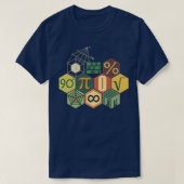 Wiskunde Yester Kleur T-shirt (Design voorkant)