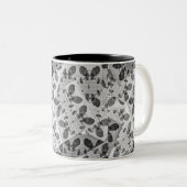 Wiskunde zwart-wit tweekleurige koffiemok (Voorkant rechts)